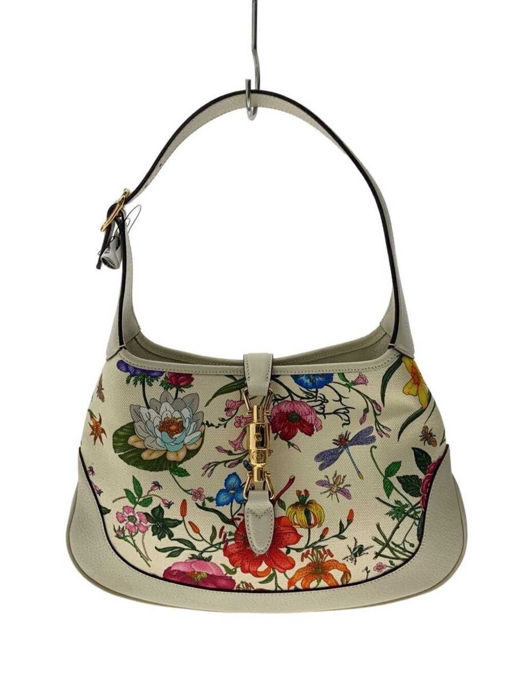 Gucci Jackie Flora Flower Handbag Canvas All over